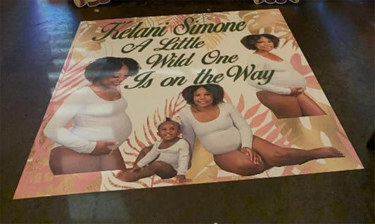 Custom Dance Floor Sticker, Personalized Wedding Dance Floor Decal, Birthday Floor or Wall Sticker, Vinyl Decal, Baby Shower Decoration, Floor Decal, Removable Sticker